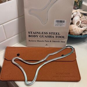 Stainless Steel Body Gua Sha Tool - Silver